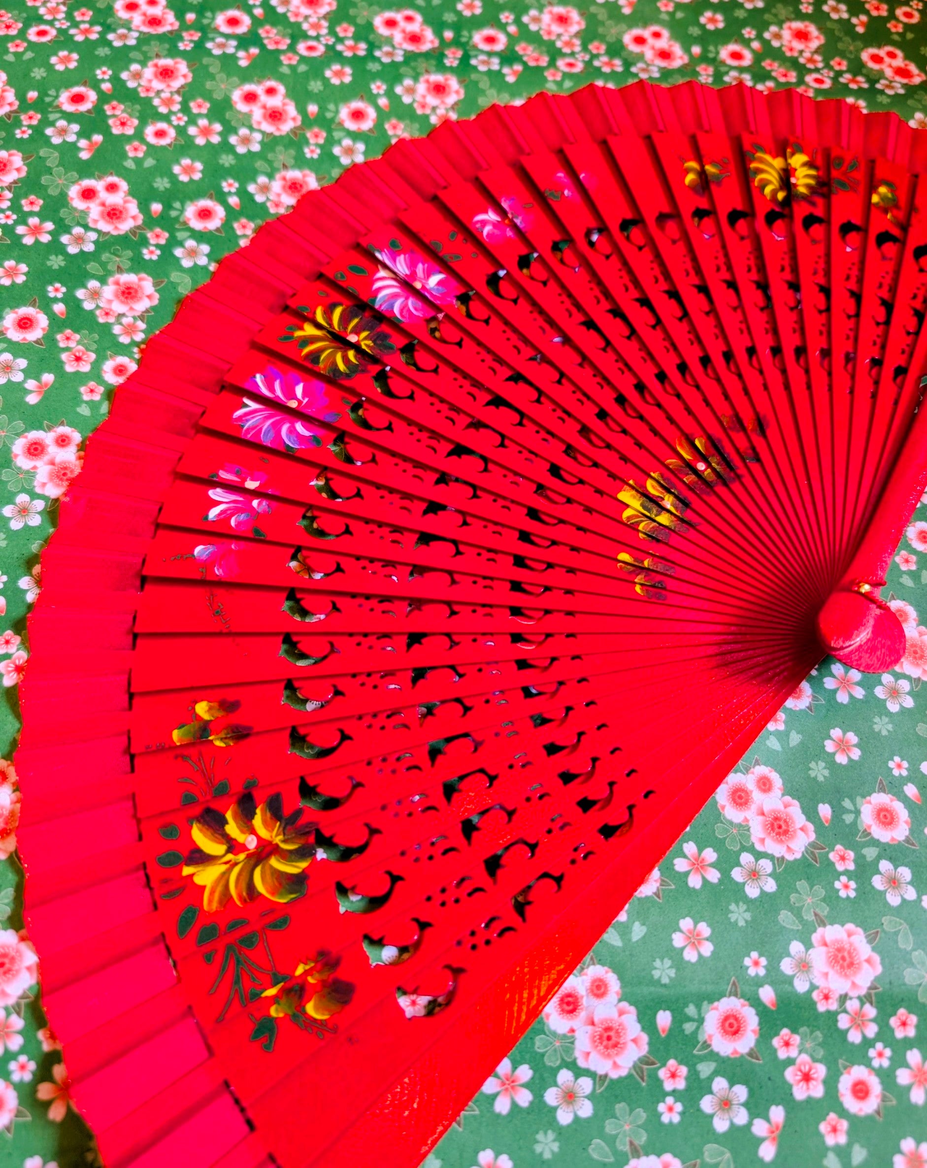 Hand painted fans