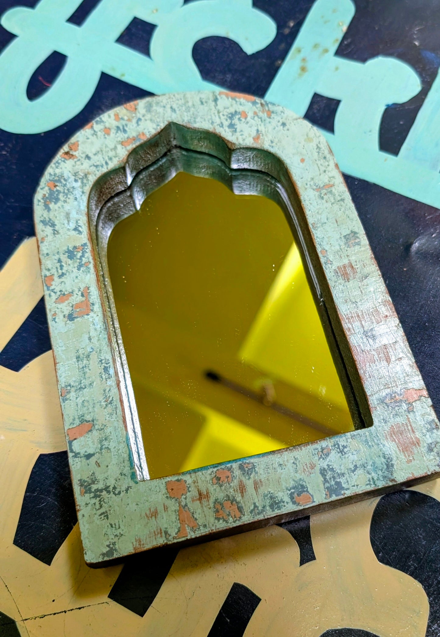 Painterly Indian mirrors