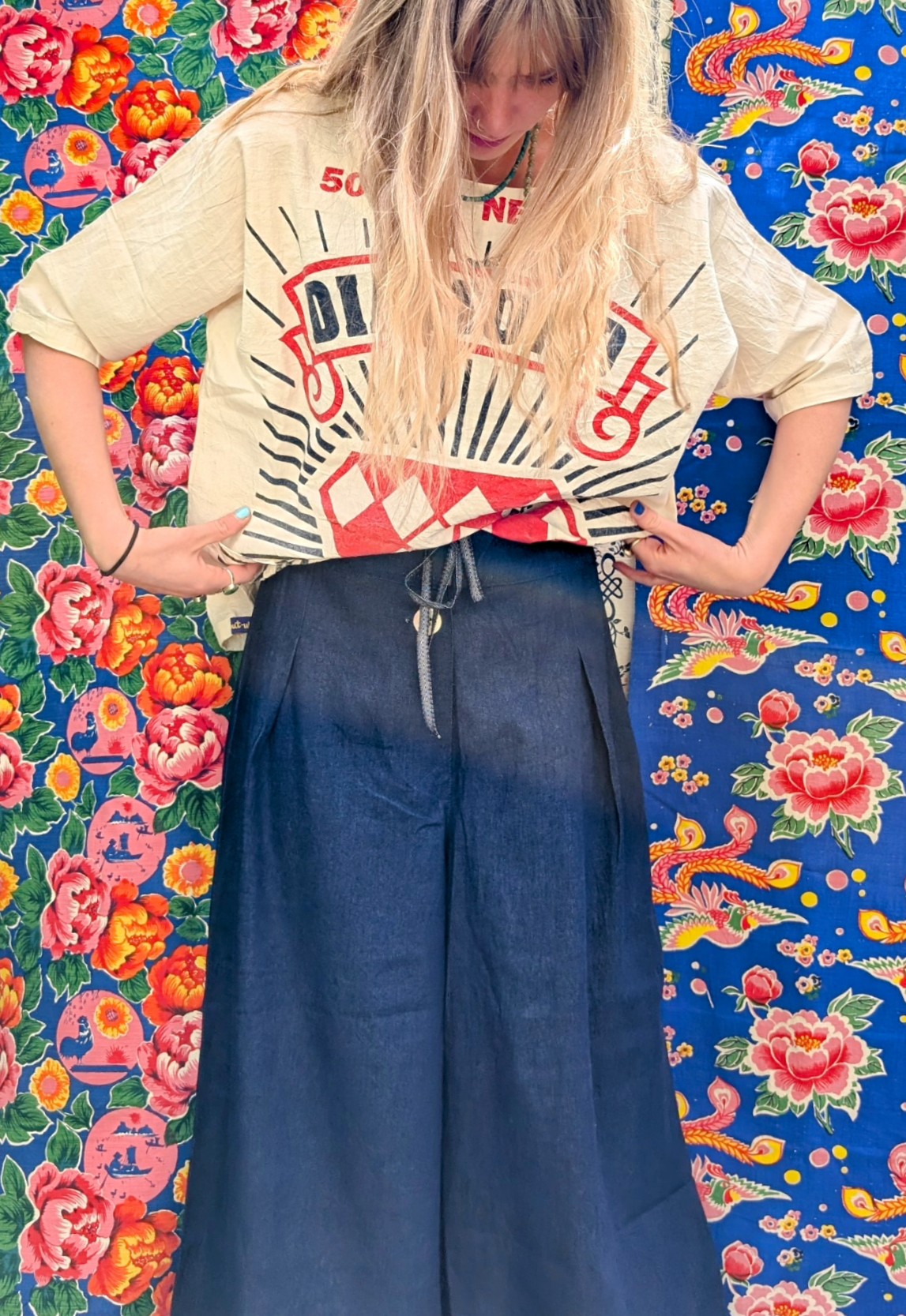 Denim culottes