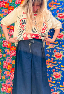 Denim culottes