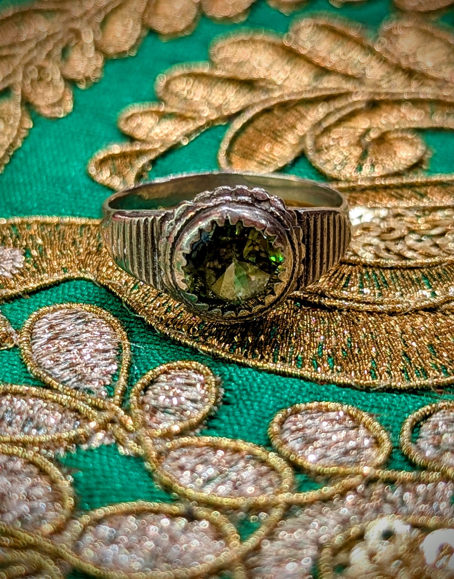 Vintage glorious glass rings