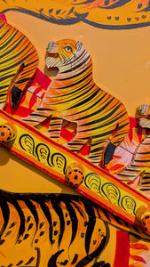 Long Rajasthani hand painted hooks