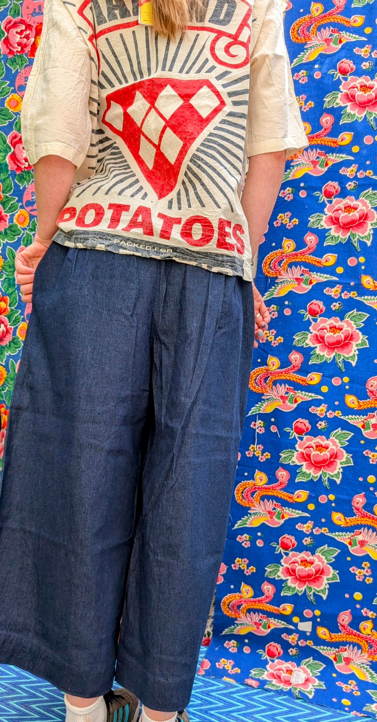 Denim culottes