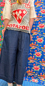 Denim culottes