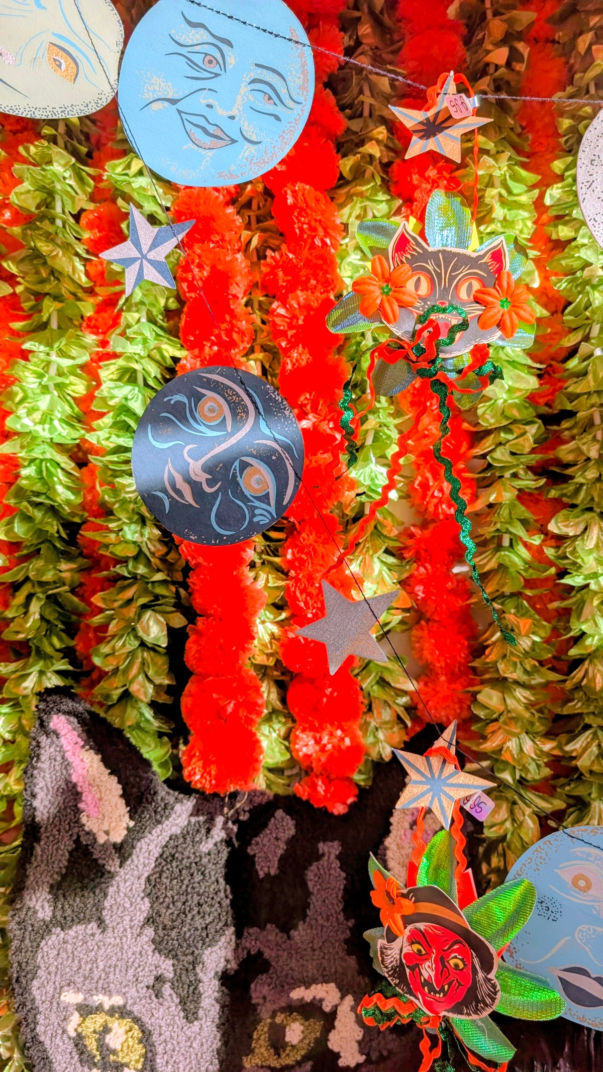 Marigold pom pom garlands