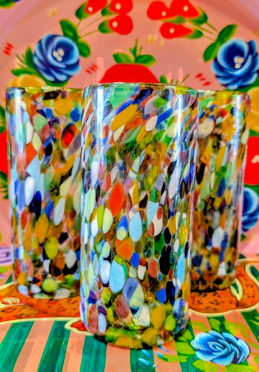 Confetti tall tumbler