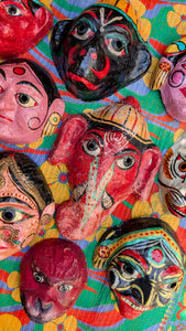 Indian paper mache masks