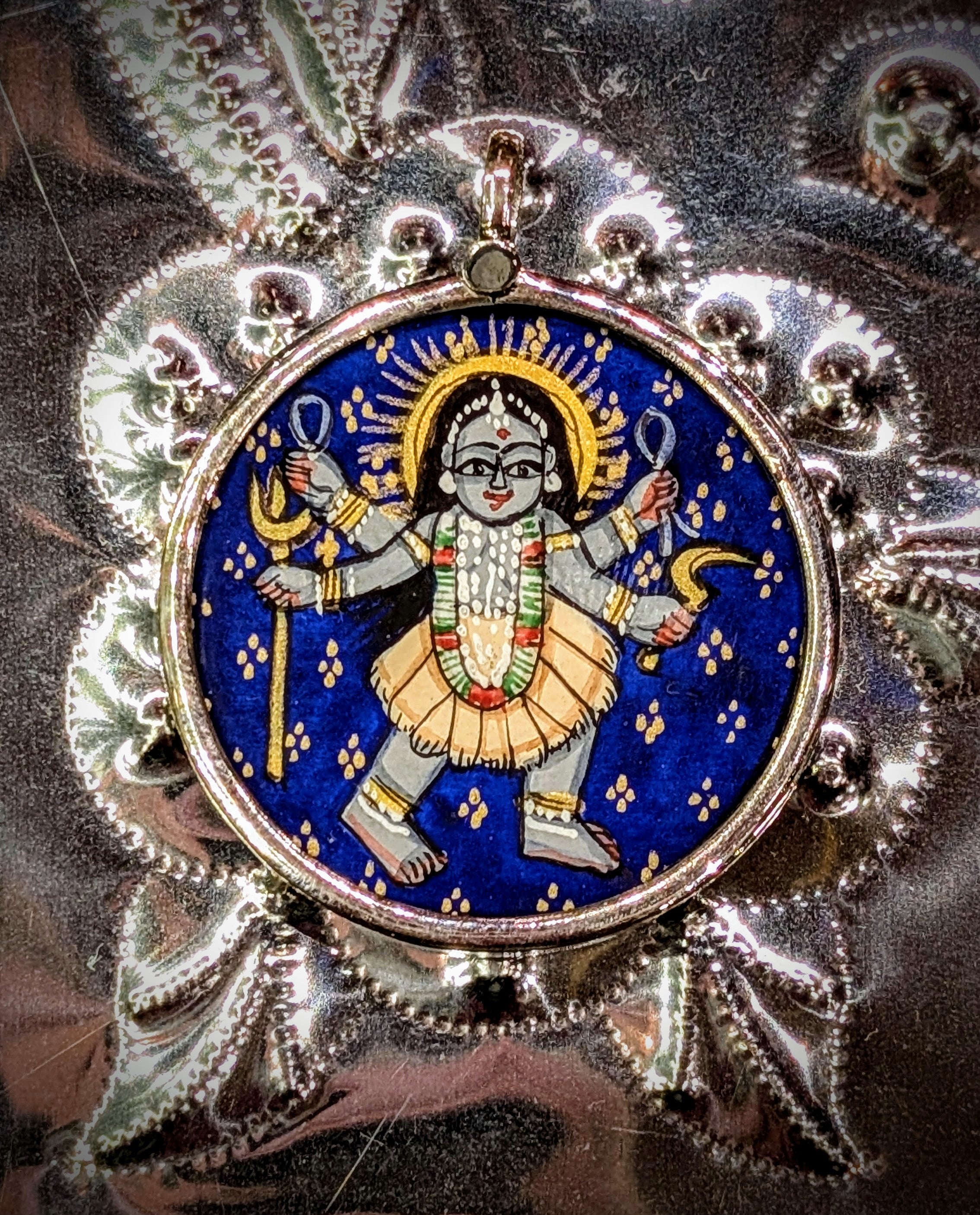 Kali painted pendants