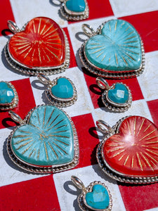 Heart stopping heart pendants