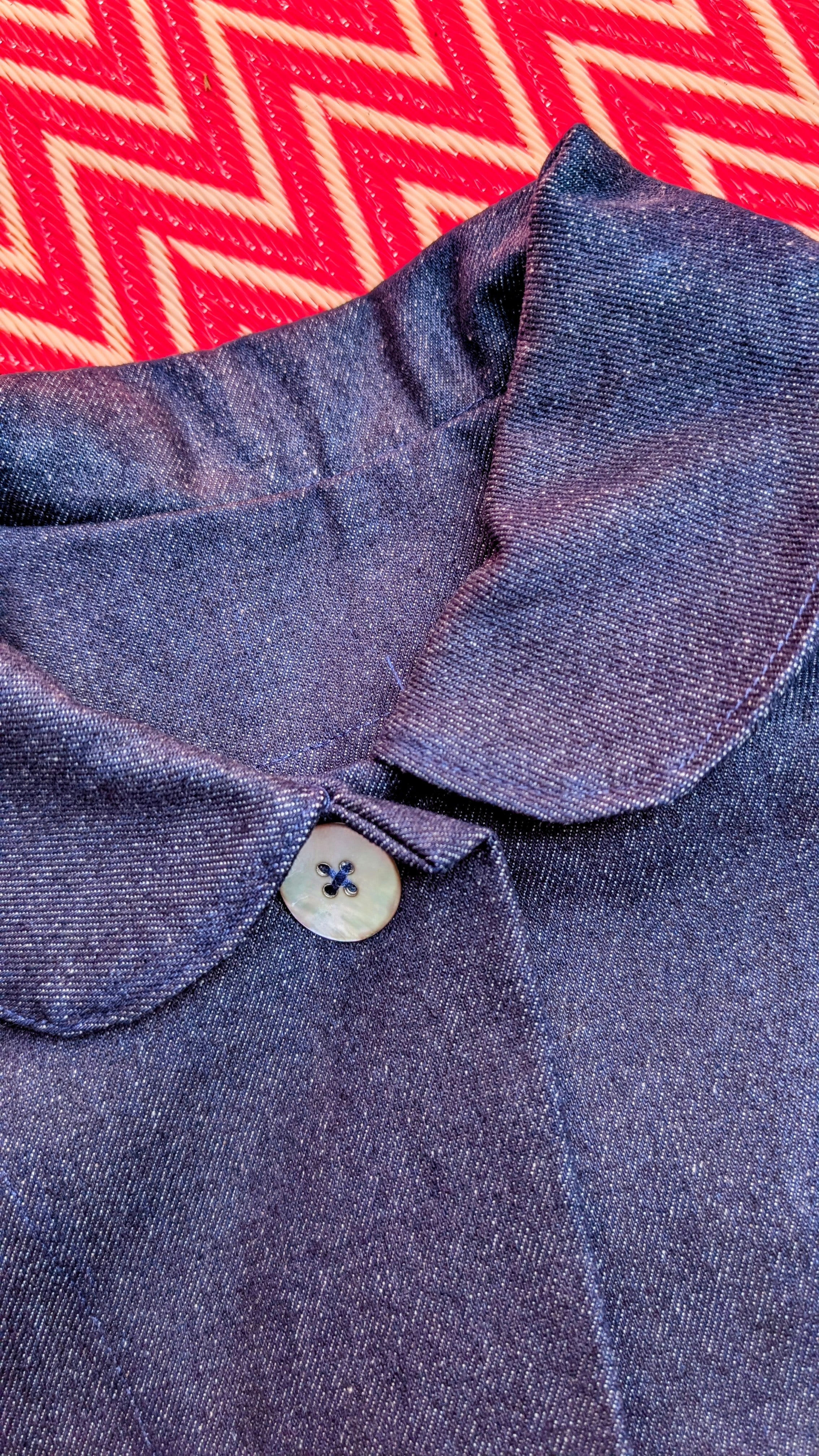 Denim crop jacket