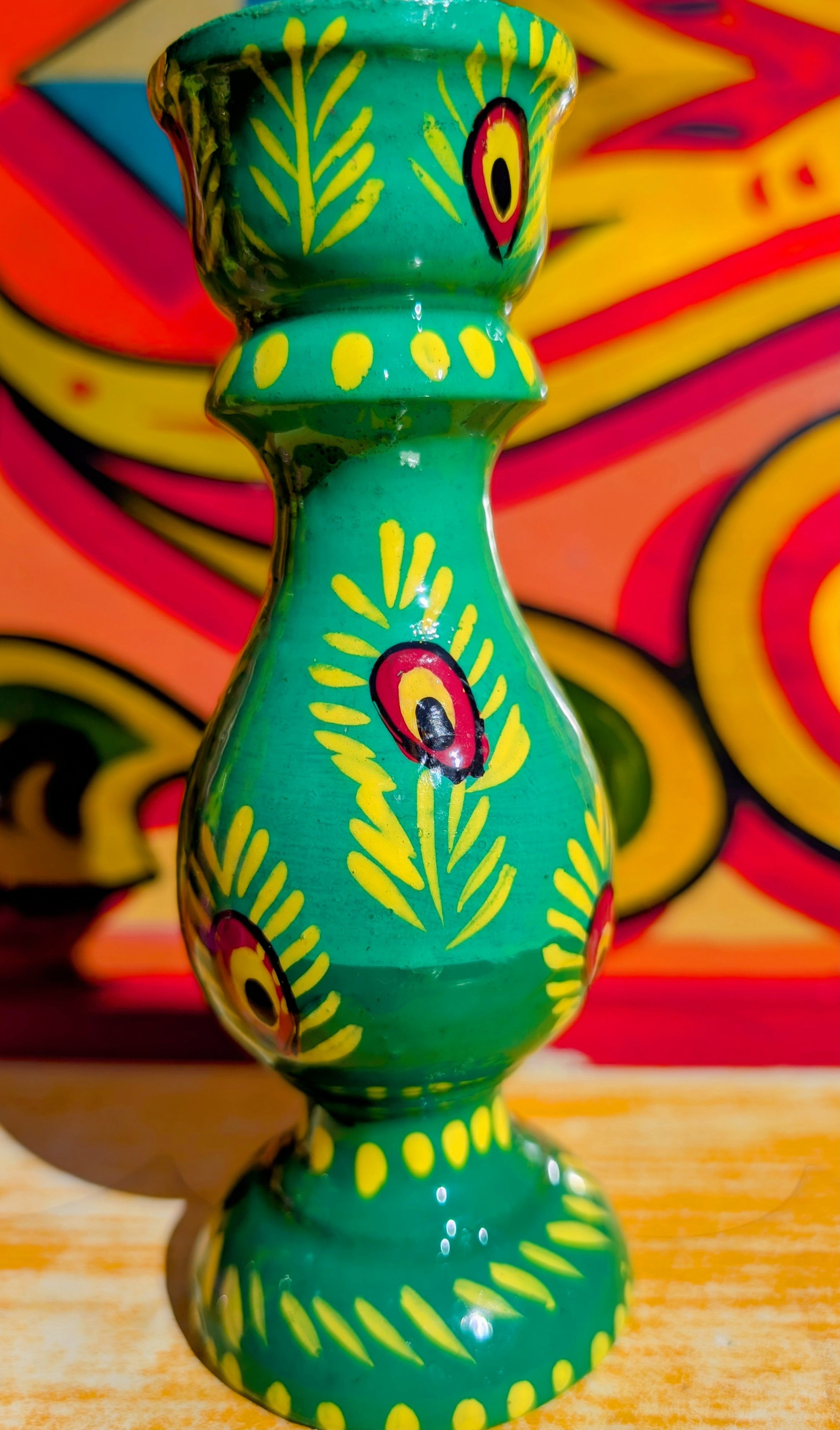 Hand painted candle sticks