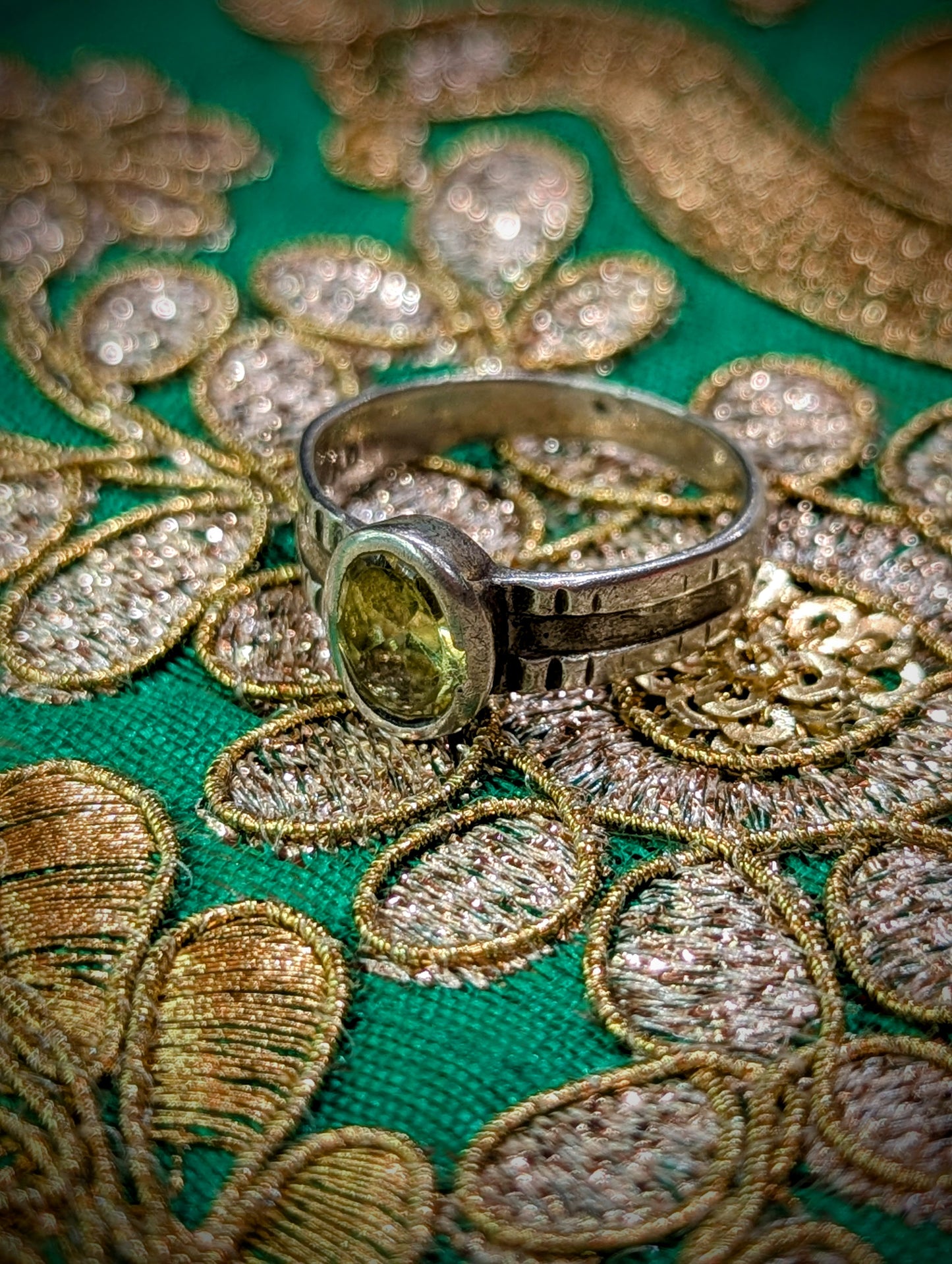 Vintage glorious glass rings