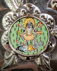 Kali painted pendants