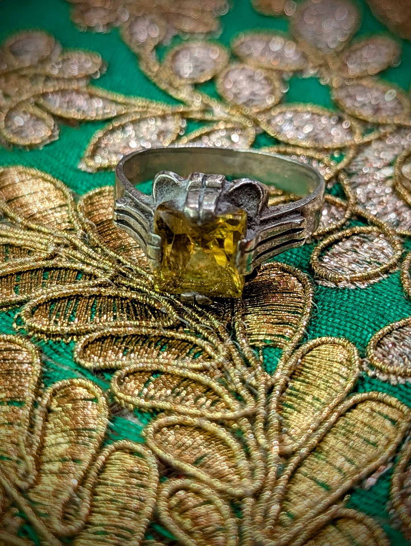 Vintage glorious glass rings