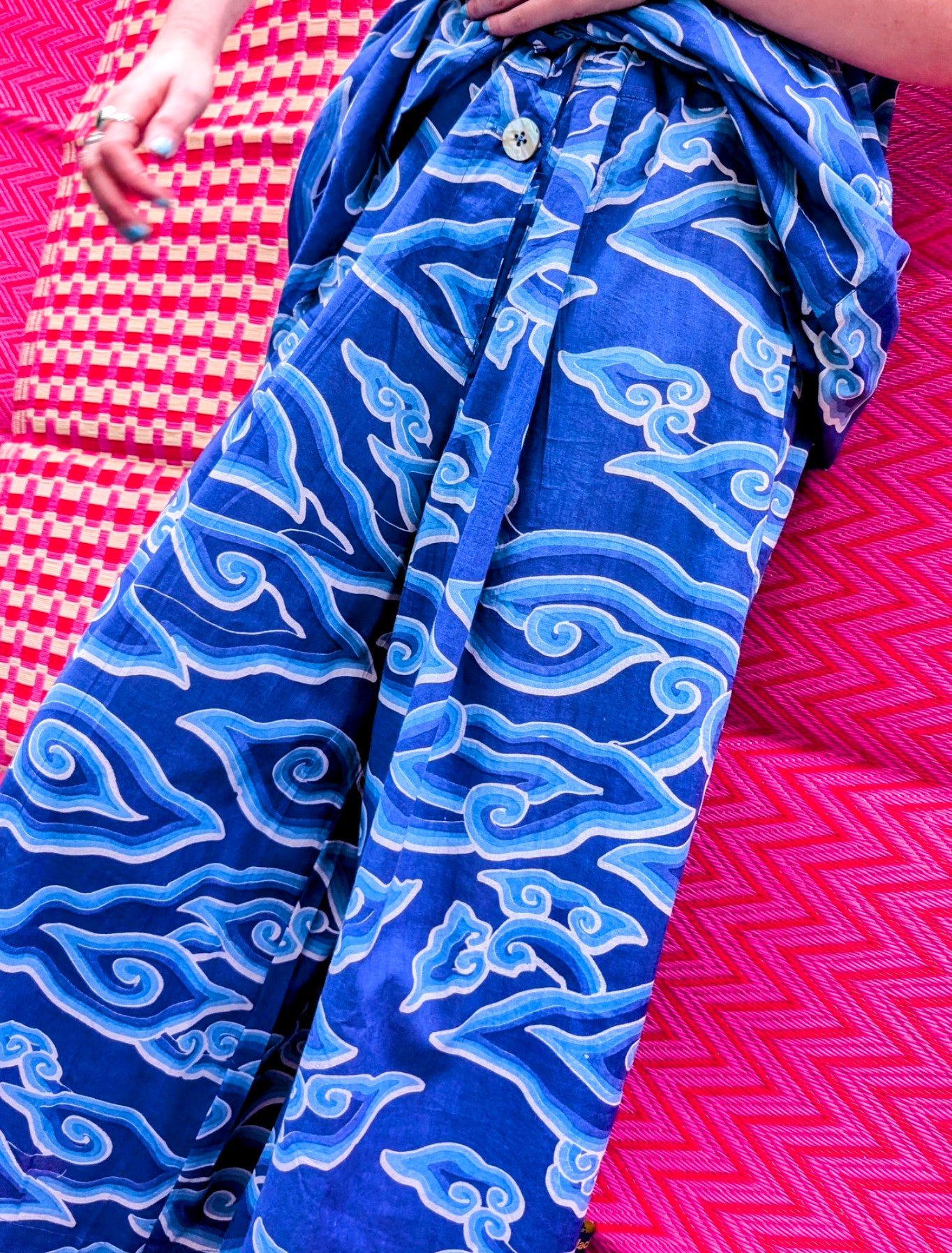 Cloud print culottes