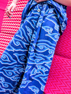 Cloud print culottes