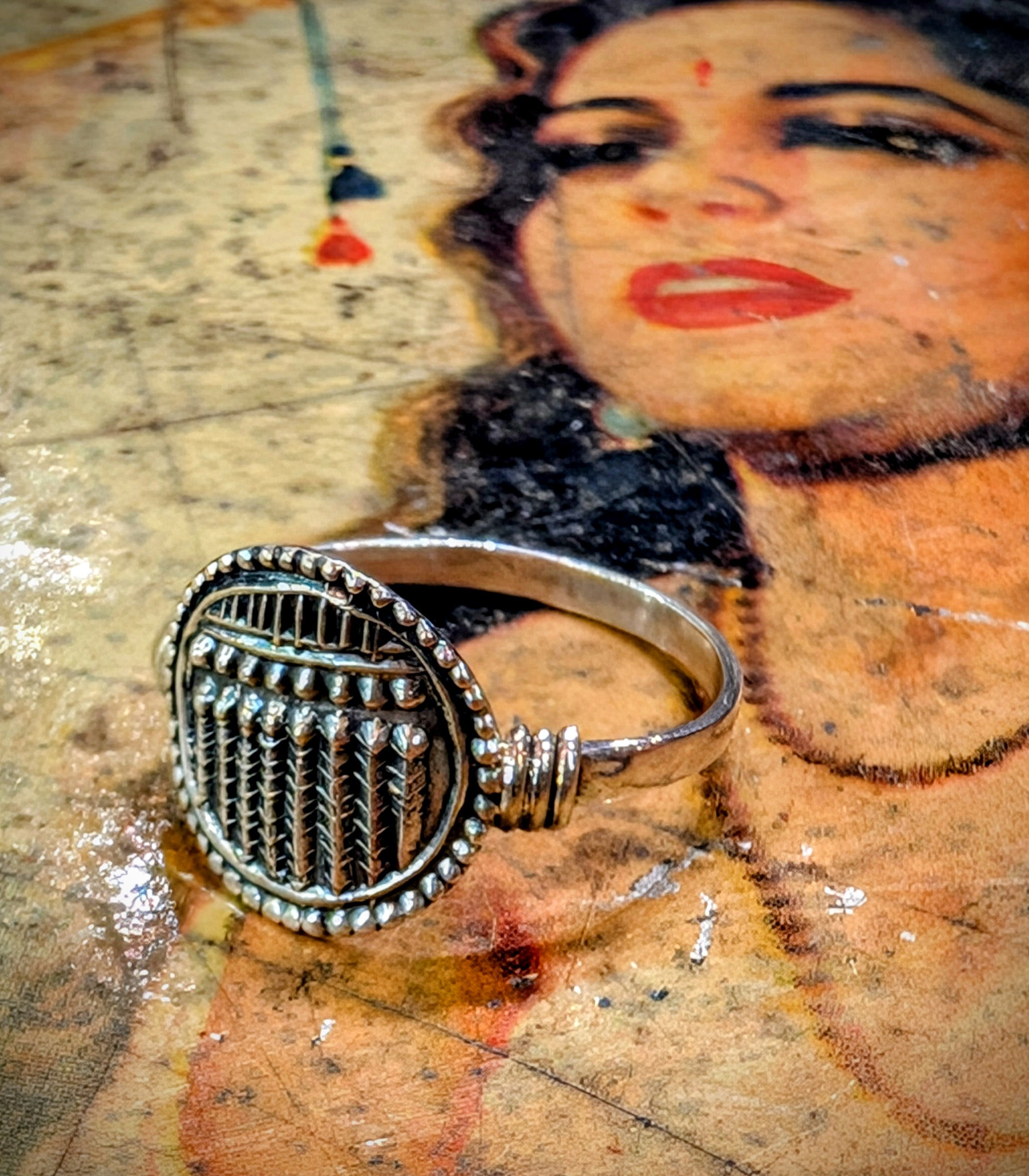 Hindu god amulet rings