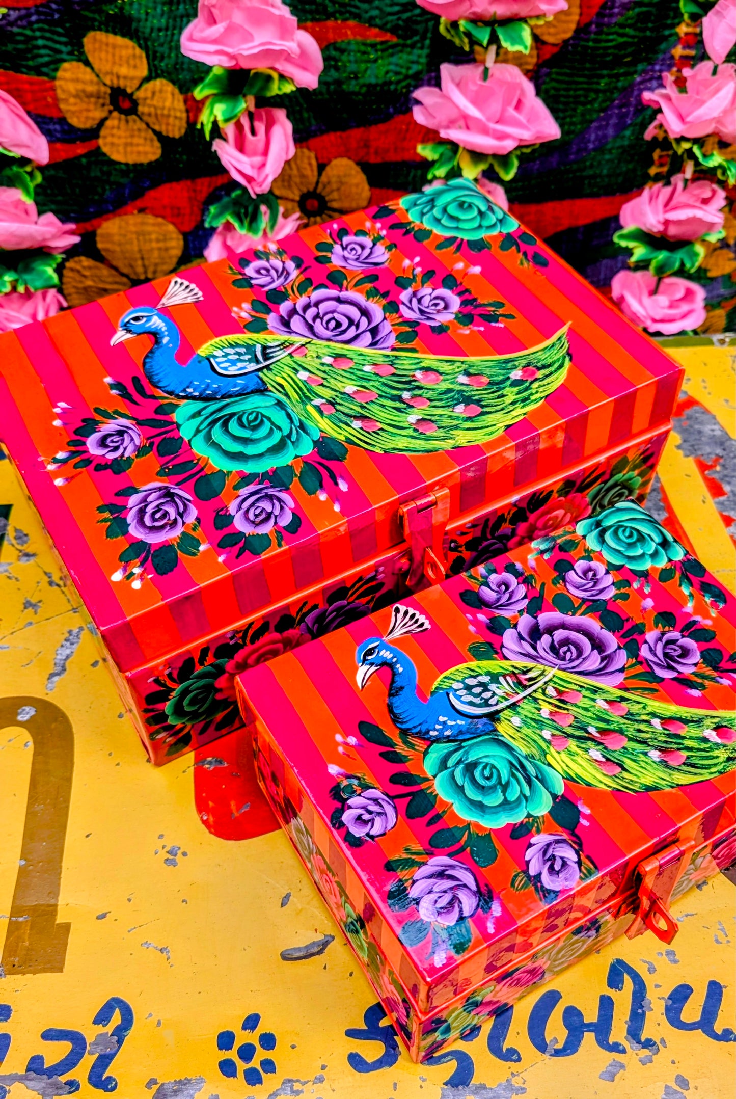 Truck art jewellery/sewing box