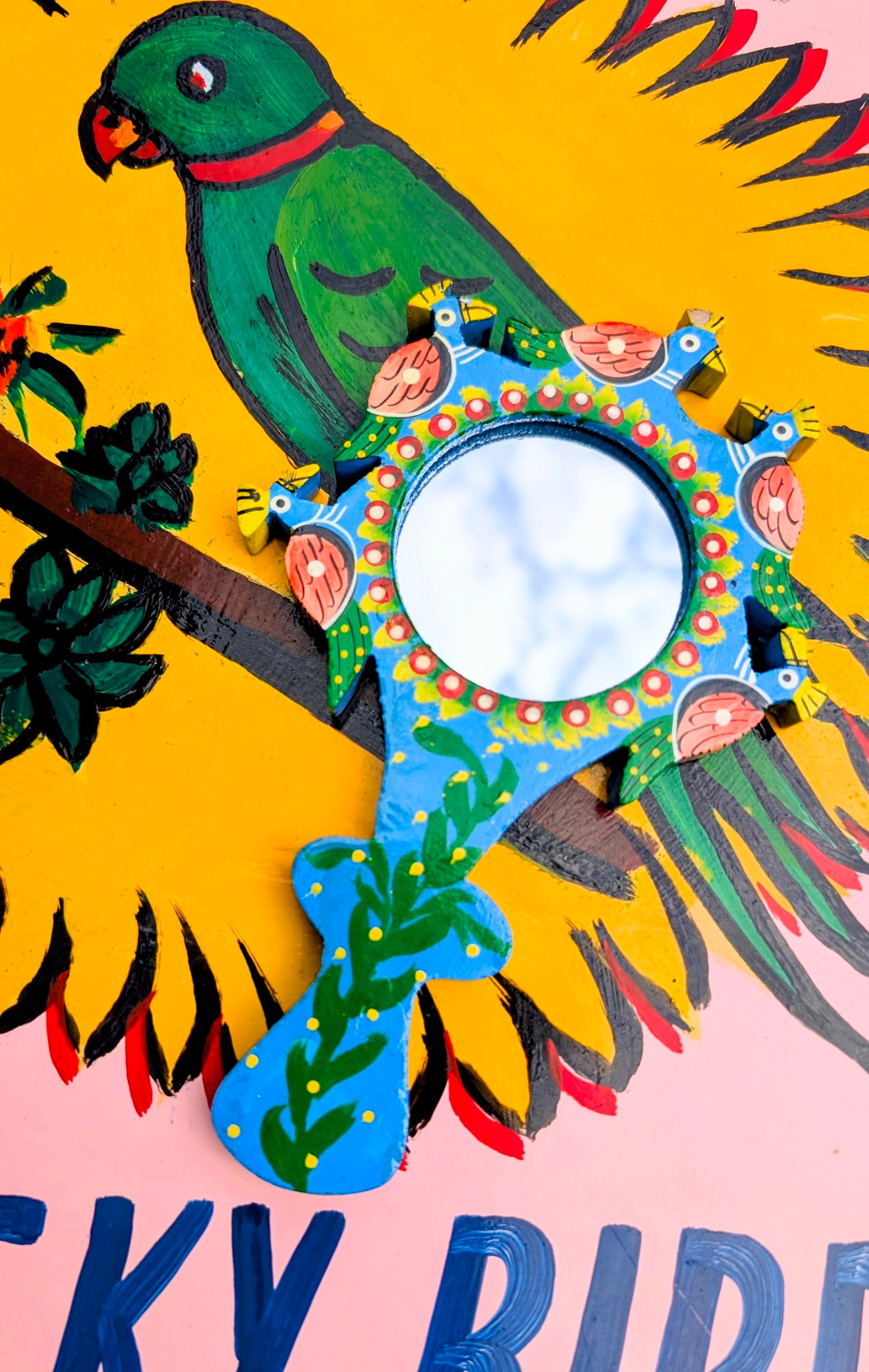Rajasthani hand painted mirror