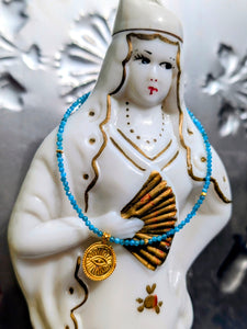 Semi precious necklaces with gold plated pendants