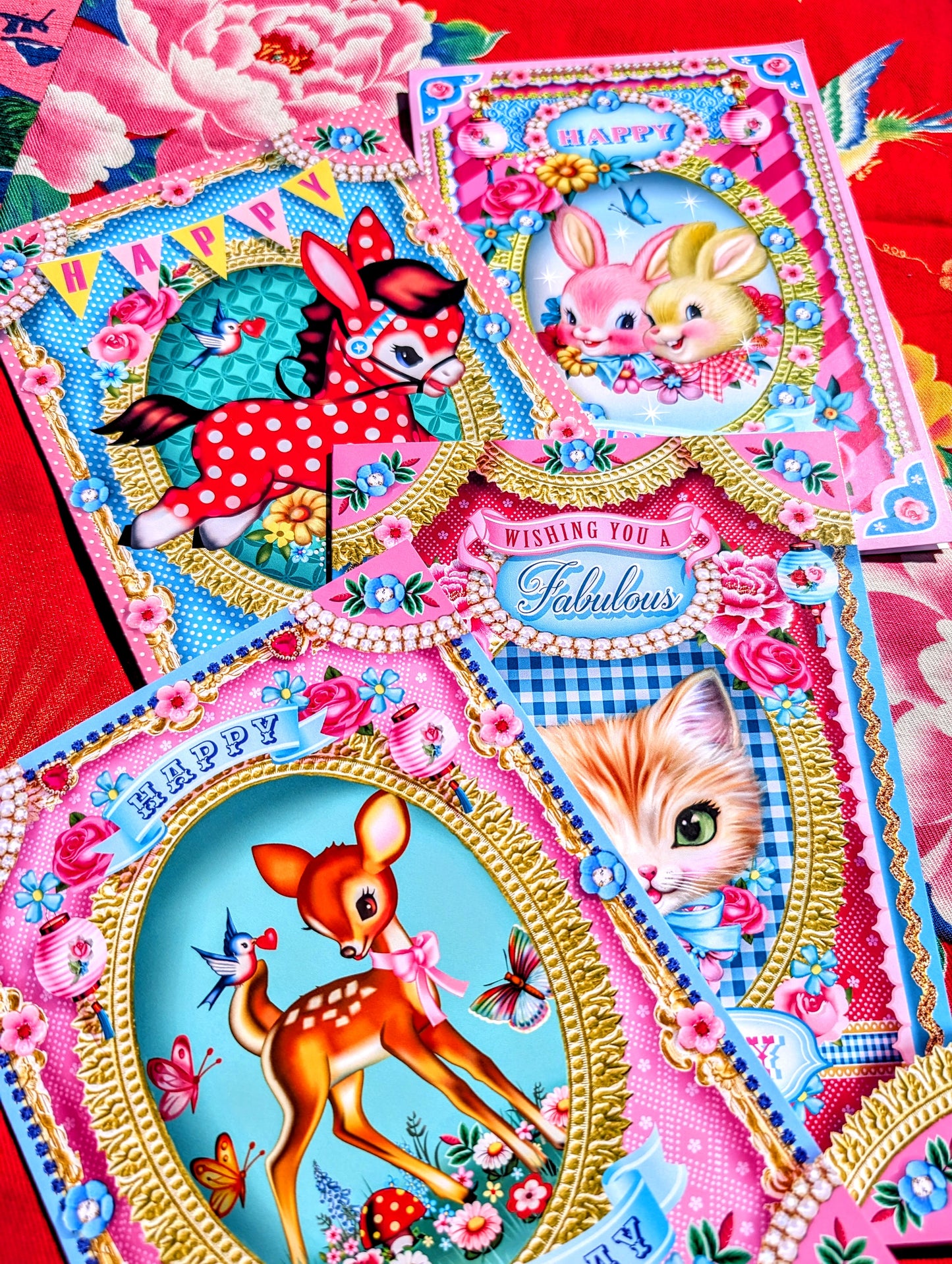 Oh my Lord, how cute are these!?!?

We think these will end up being framed by whoever is lucky enough to receive them!!

Set of 4 greetings cards, a selection of our fave cards to send a bit of joy designed by local artist Fiona Hewitt.

Set of 4 cards

17cm x 12cm 