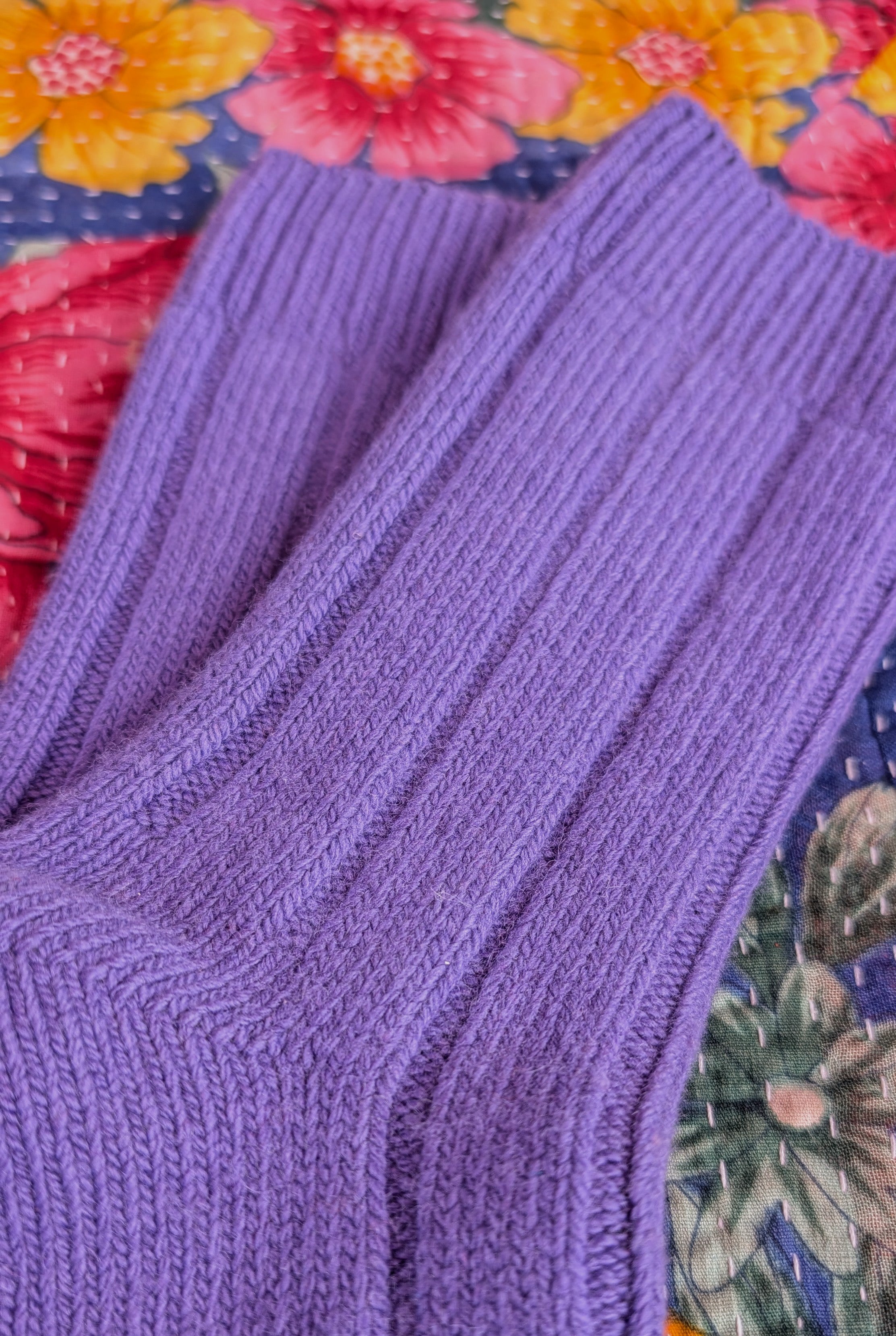 Soft luxe recycled wool socks