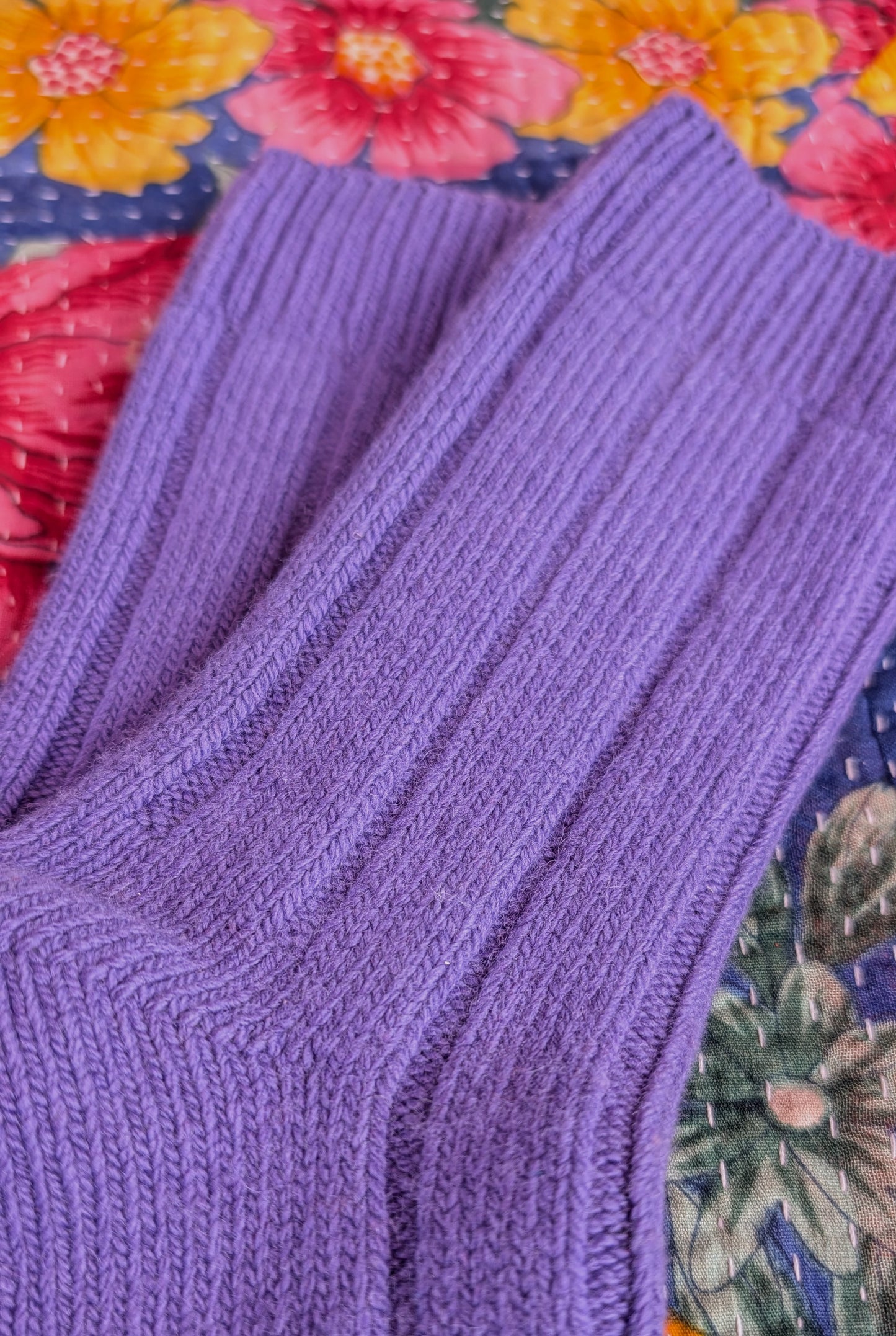 Soft luxe recycled wool socks