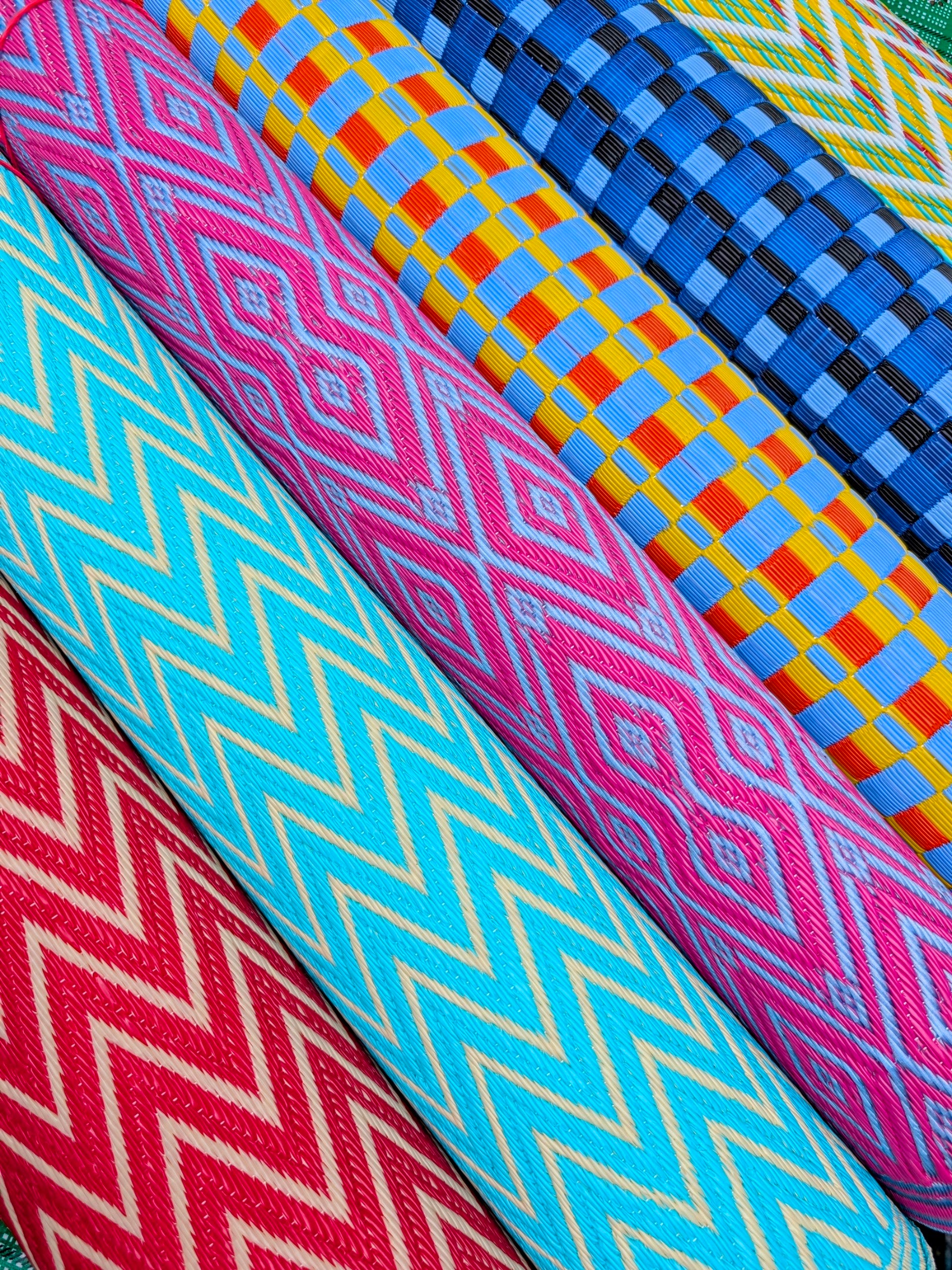 Senegalese recycled plastic mat - MEDIUM