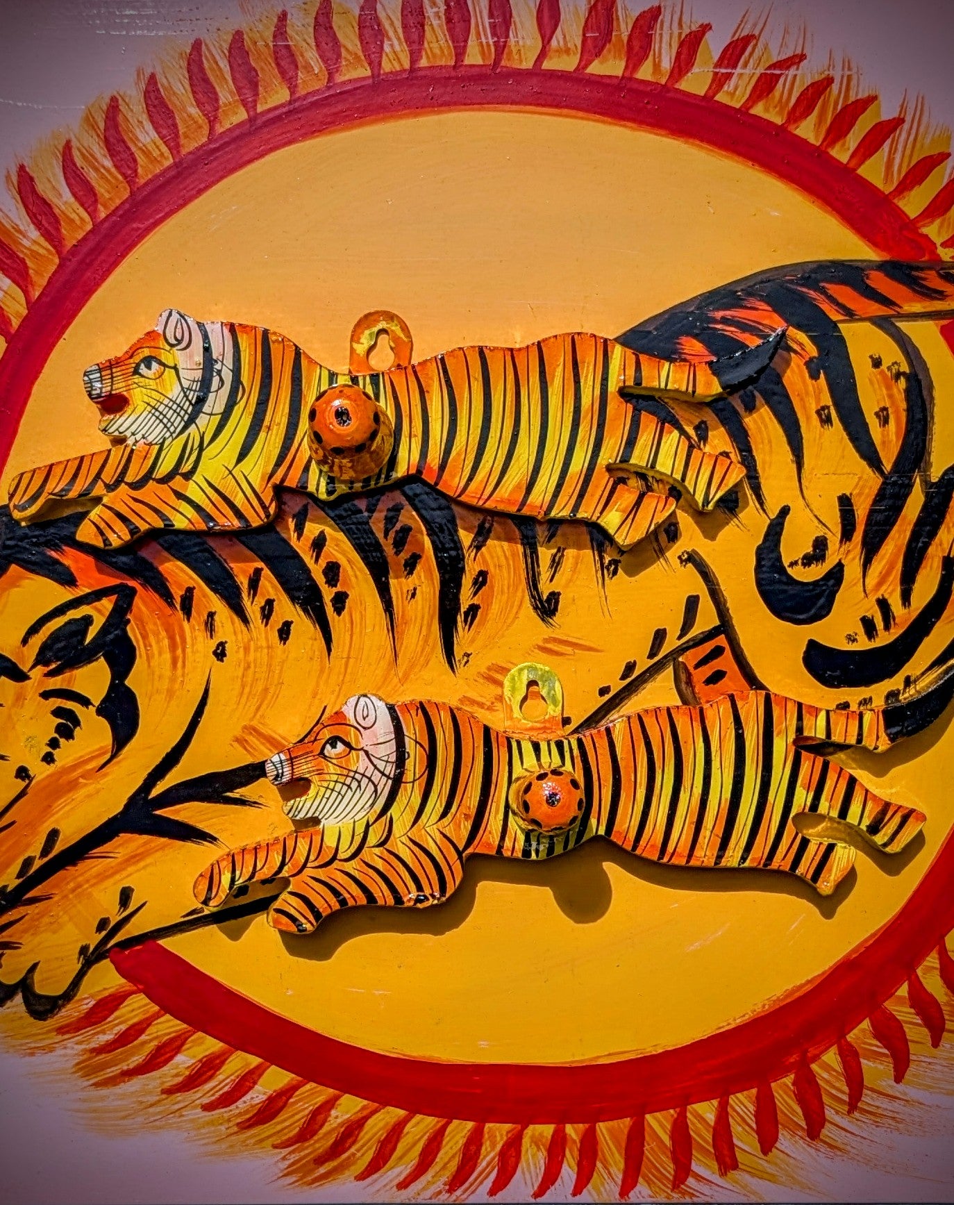 Handpainted Rajasthani paired hooks