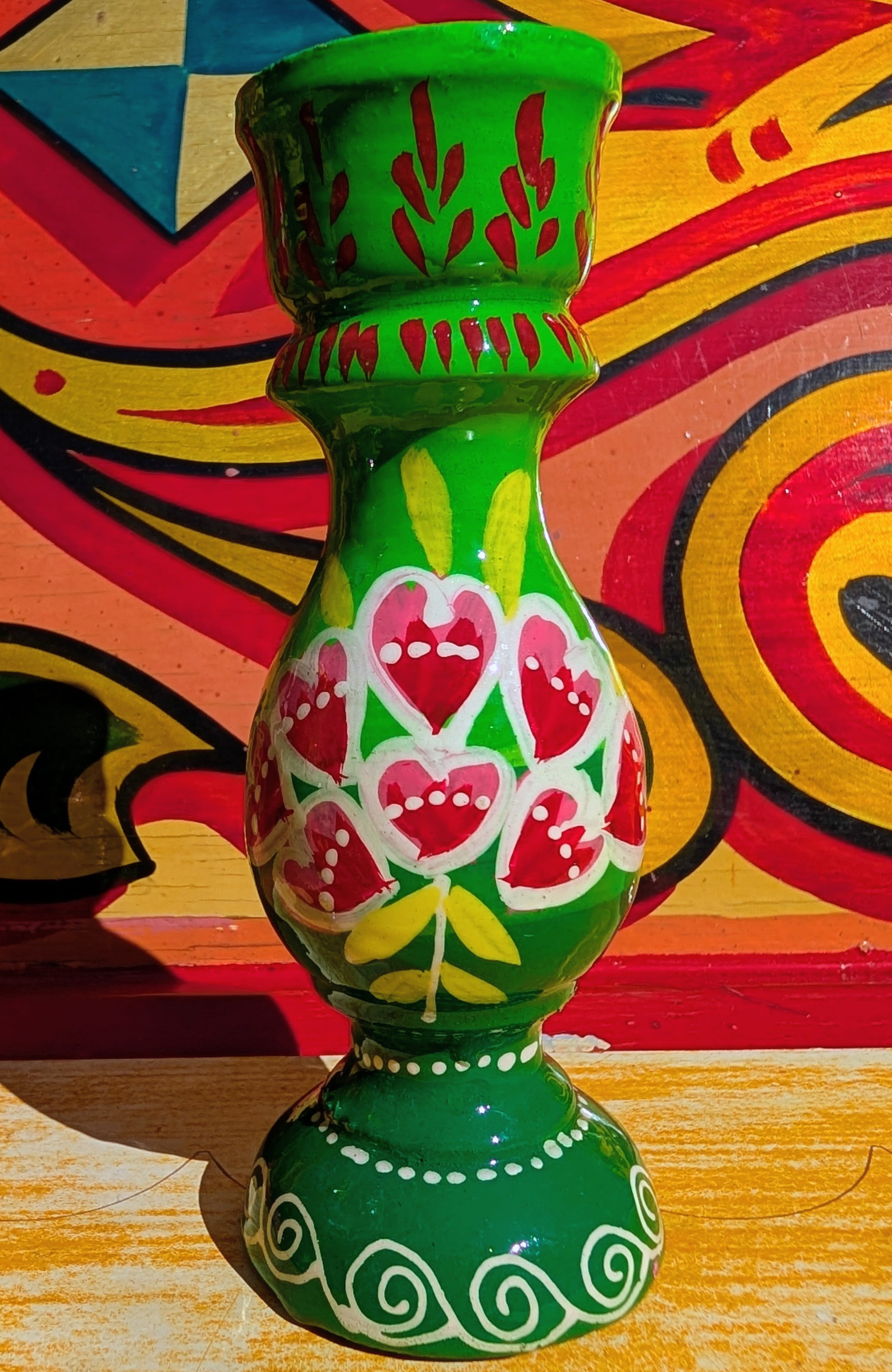 Hand painted candle sticks