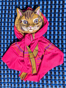 Bold bright summer shawl