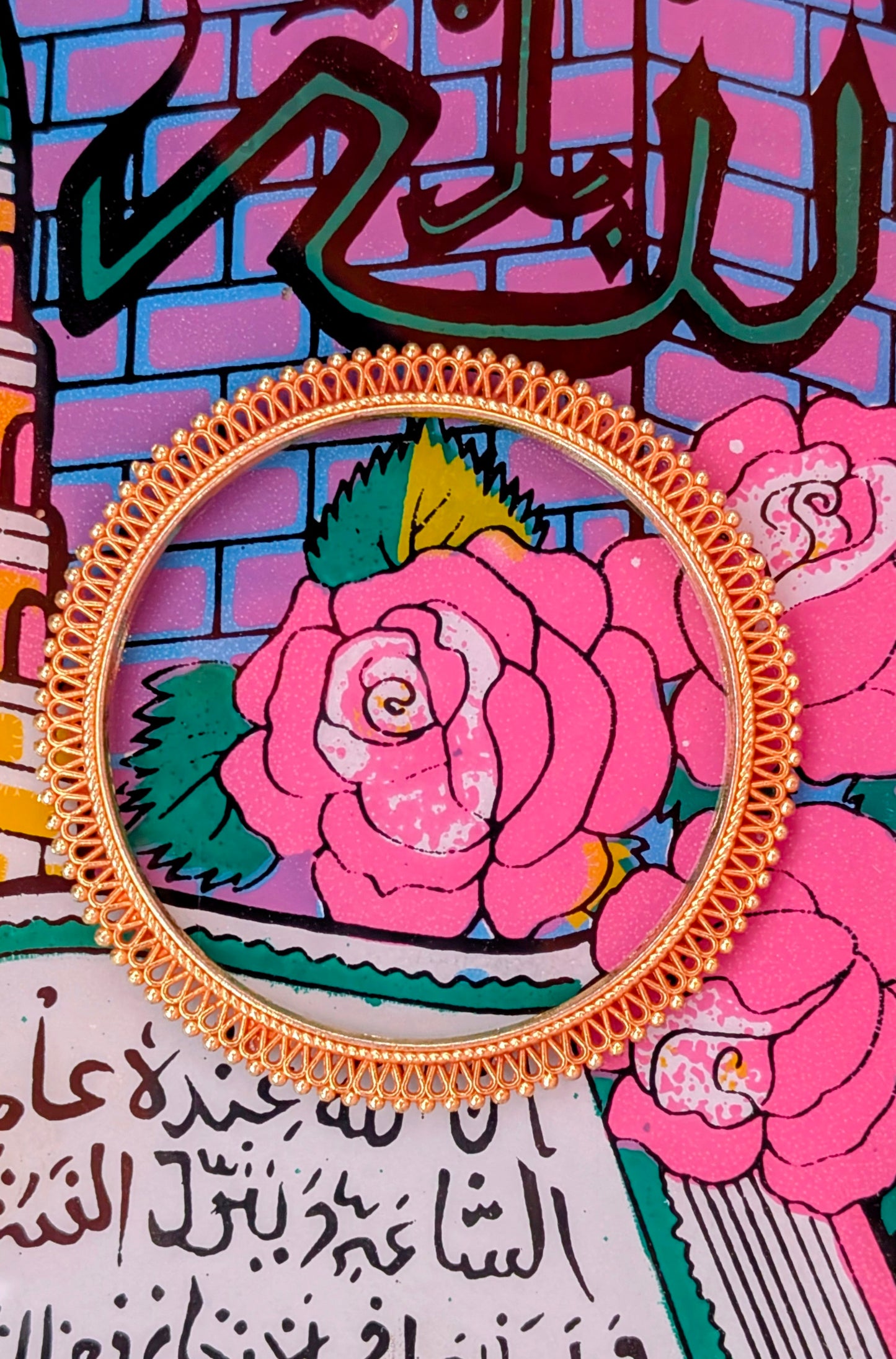 Fancy gold plated bangles