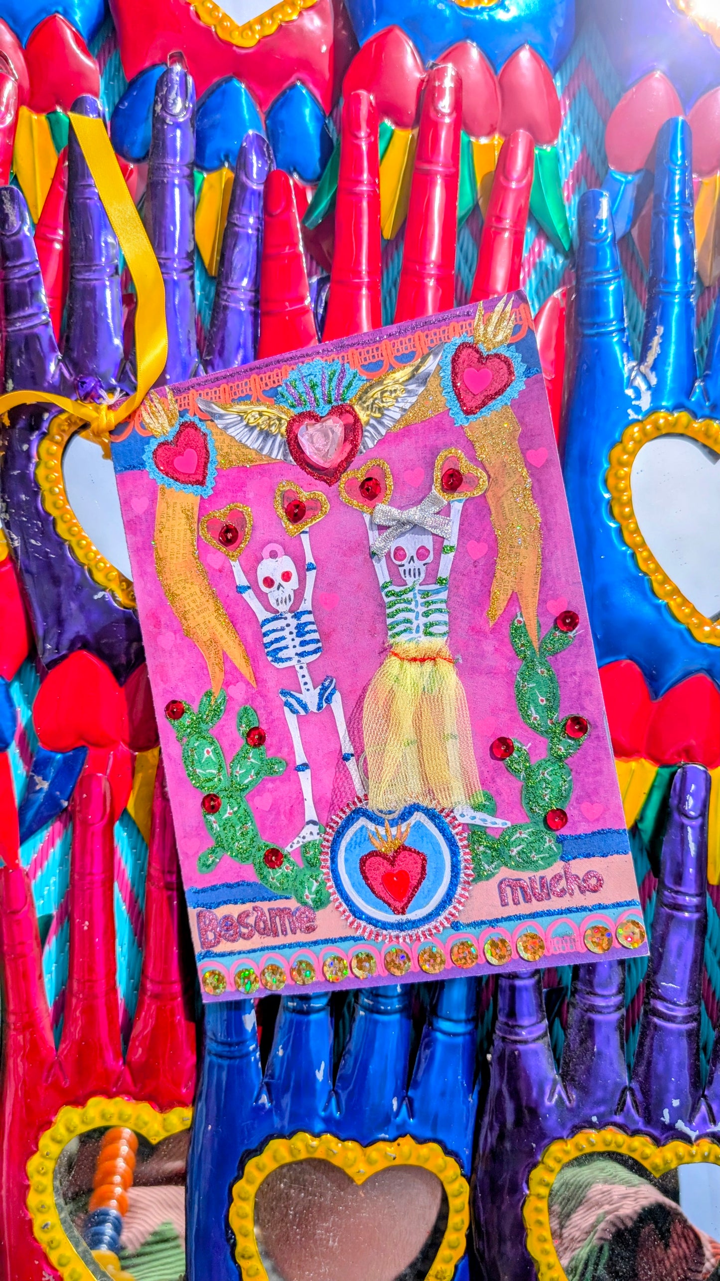 Mexico glittertastic cards