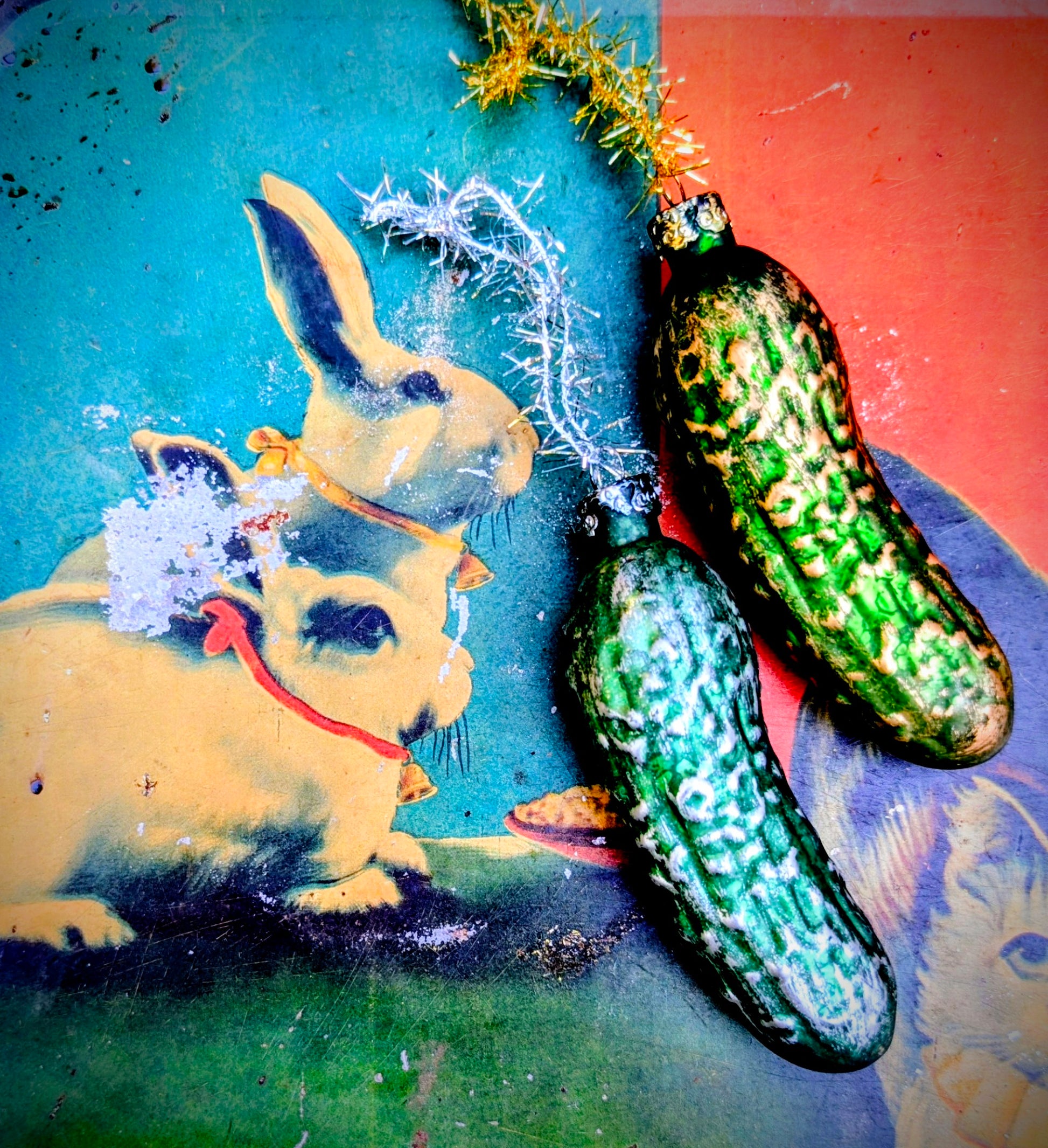 Glass Pickles were part of a 19th century game, the first child to spot the pickle on the tree on Christmas morning would be gifted an extra present or good luck for the following year!!

And what better way to immortalise your favourite condiment!? ....

11 x 3 x 3cm

Glass handle with care! 

 