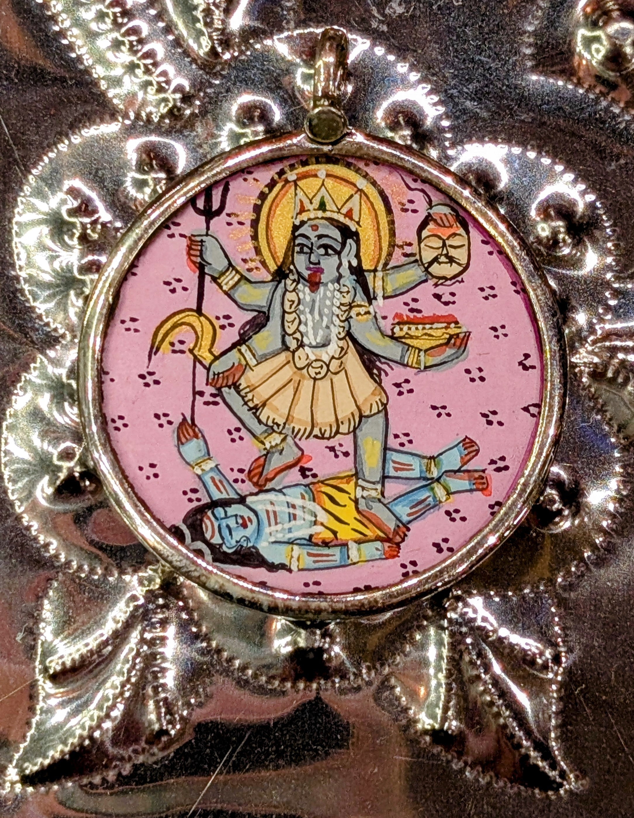 Kali painted pendants