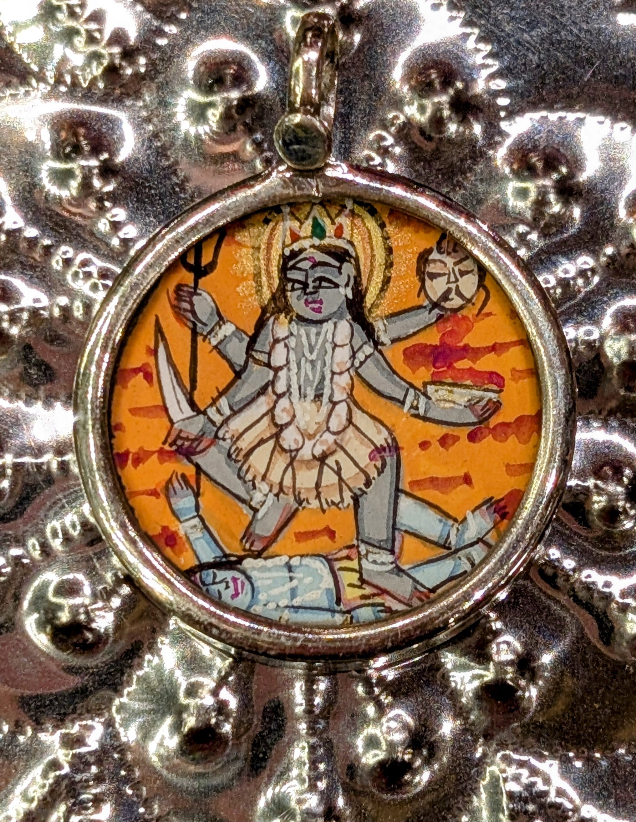Kali painted pendants