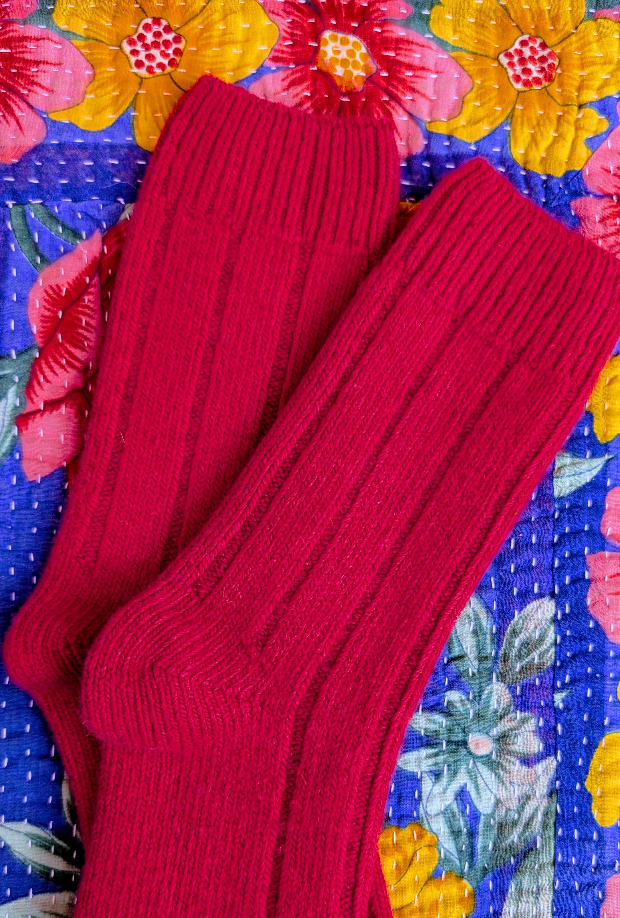 Soft luxe recycled wool socks