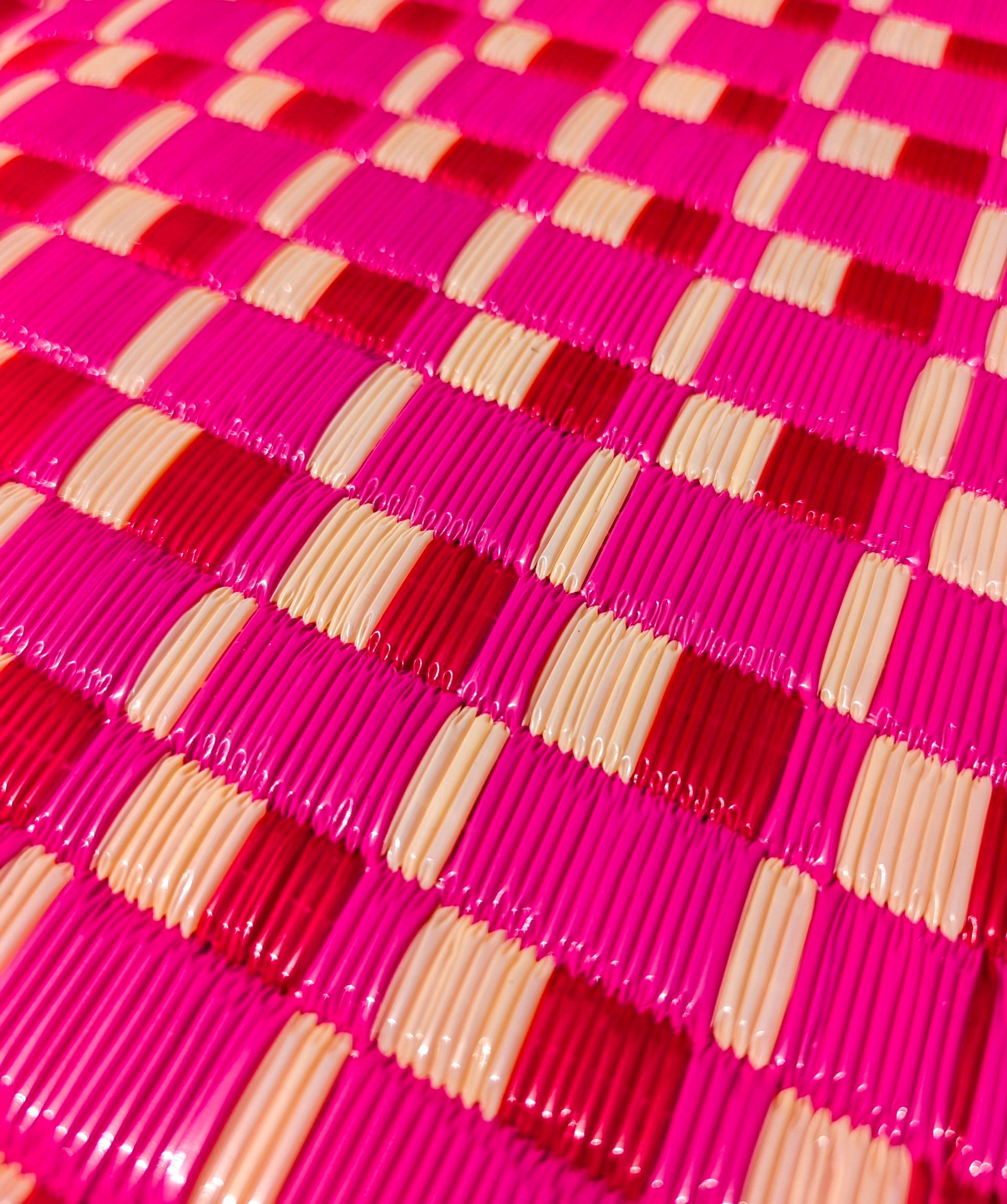 Senegalese recycled plastic mat - SMALL