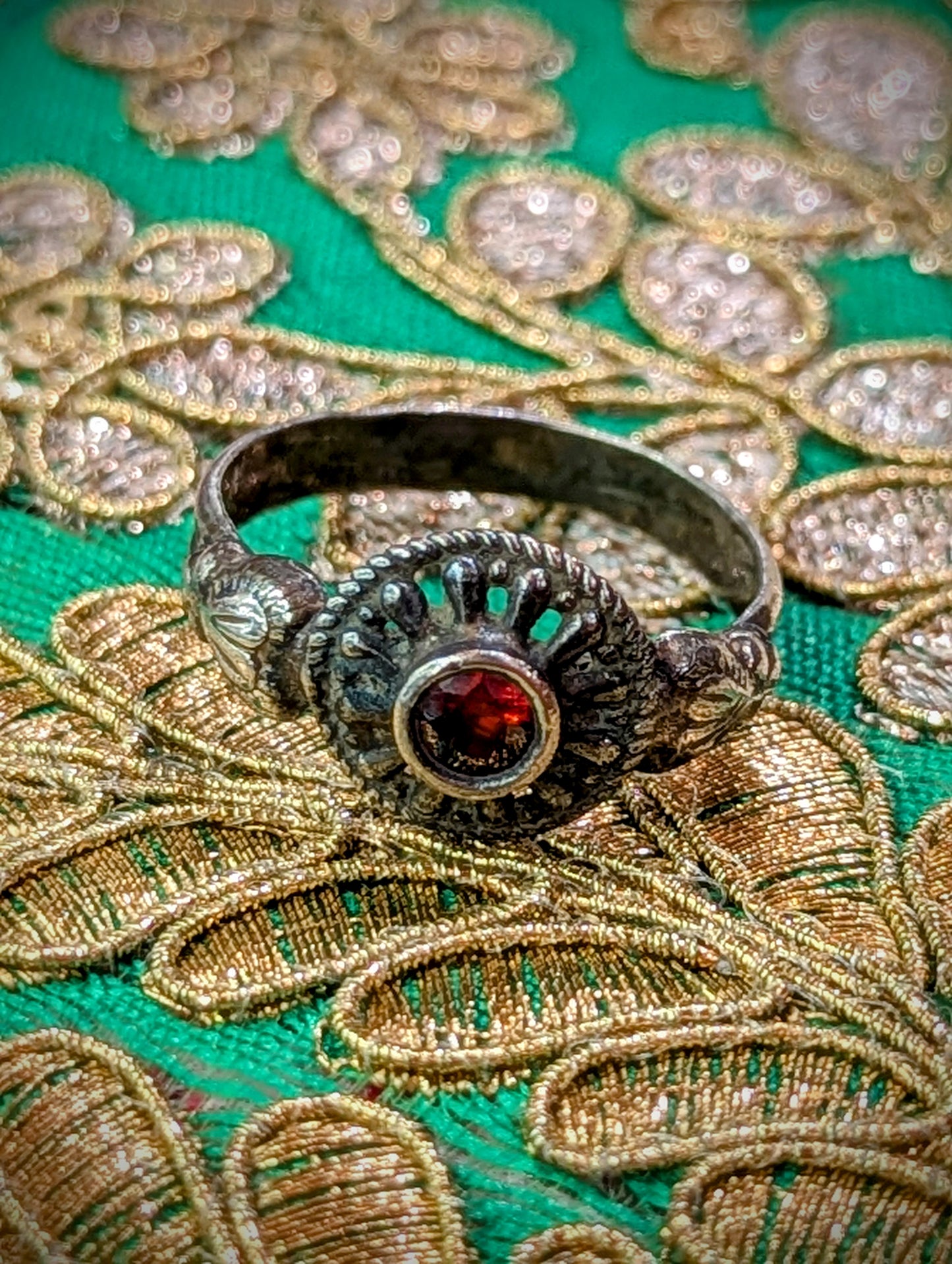 Vintage glorious glass rings