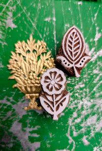 Flora wood blocks