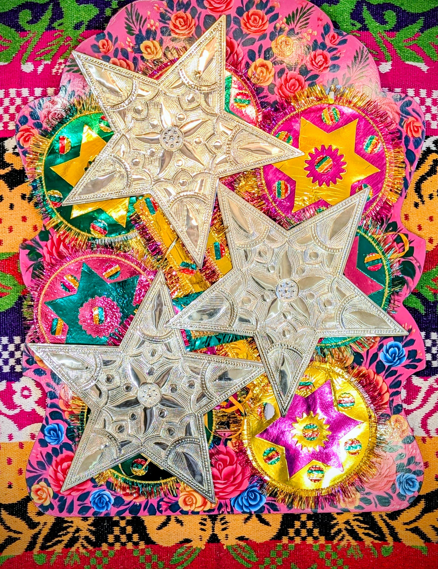 Truck art silver stars