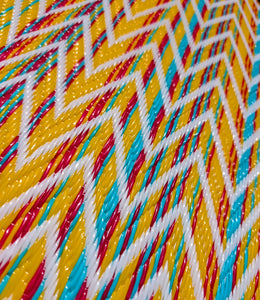 Senegalese recycled plastic mat - MEDIUM