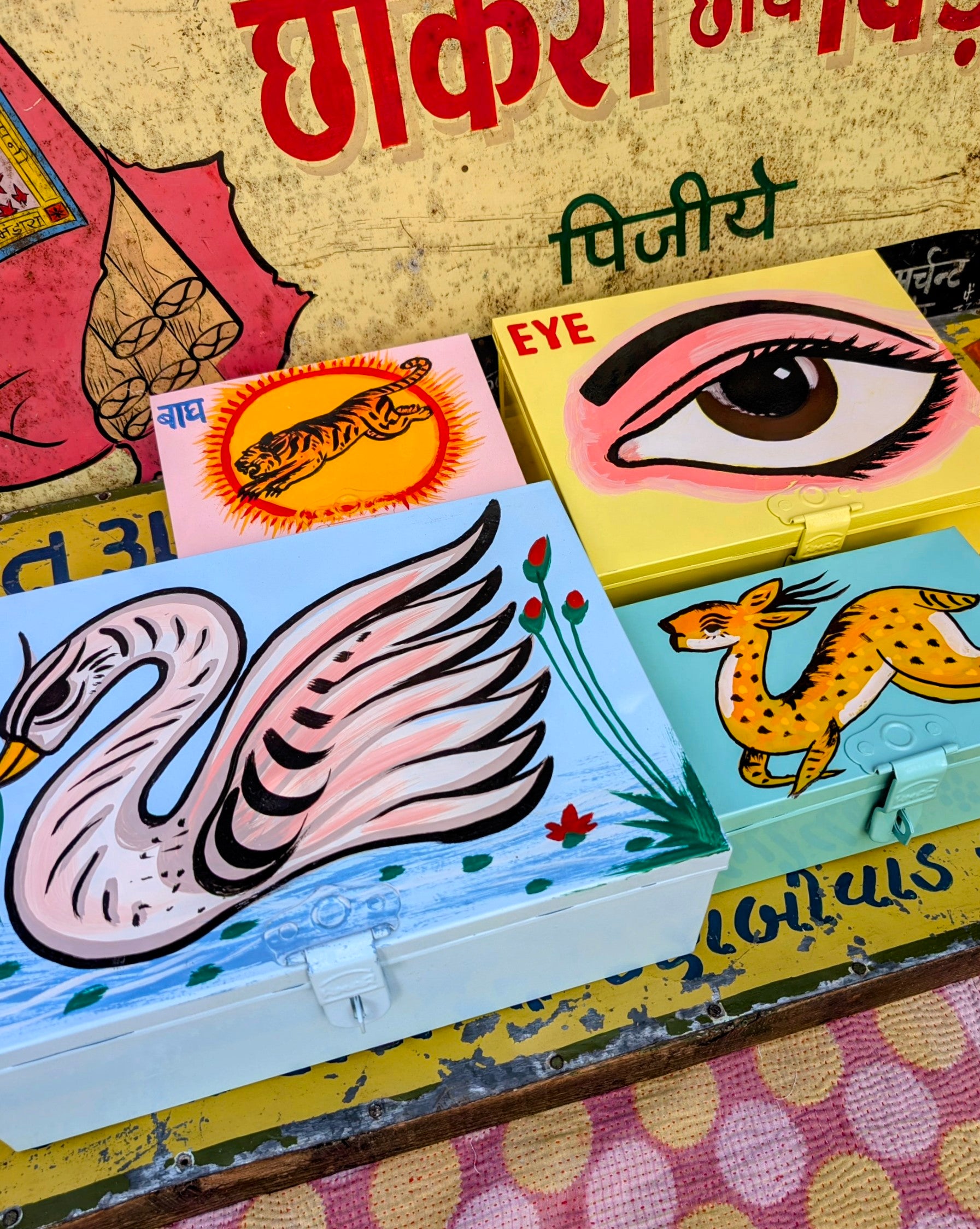Indian truck art jewellery/sewing boxes