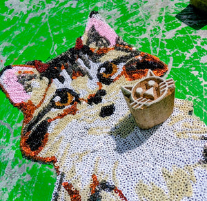Pussy cat wood blocks