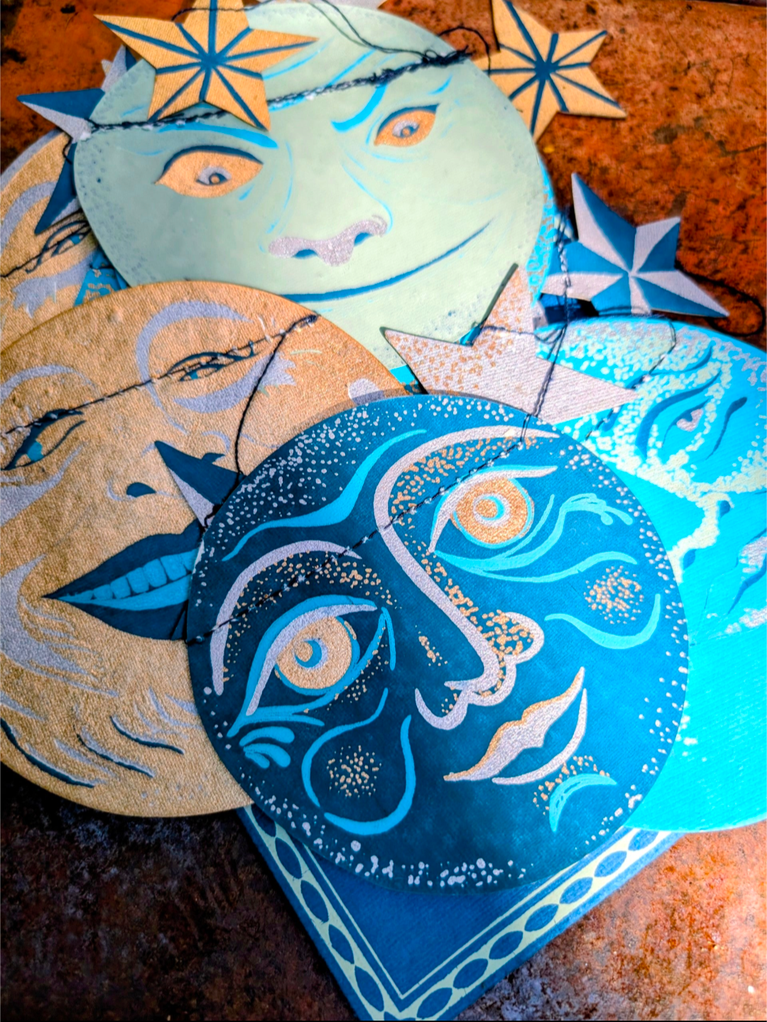 Celestial and moon garlands