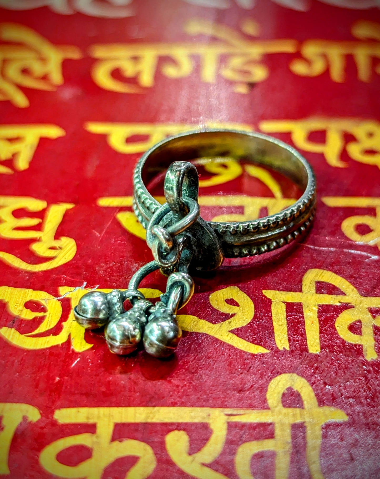 Vintage bells and dangles rings