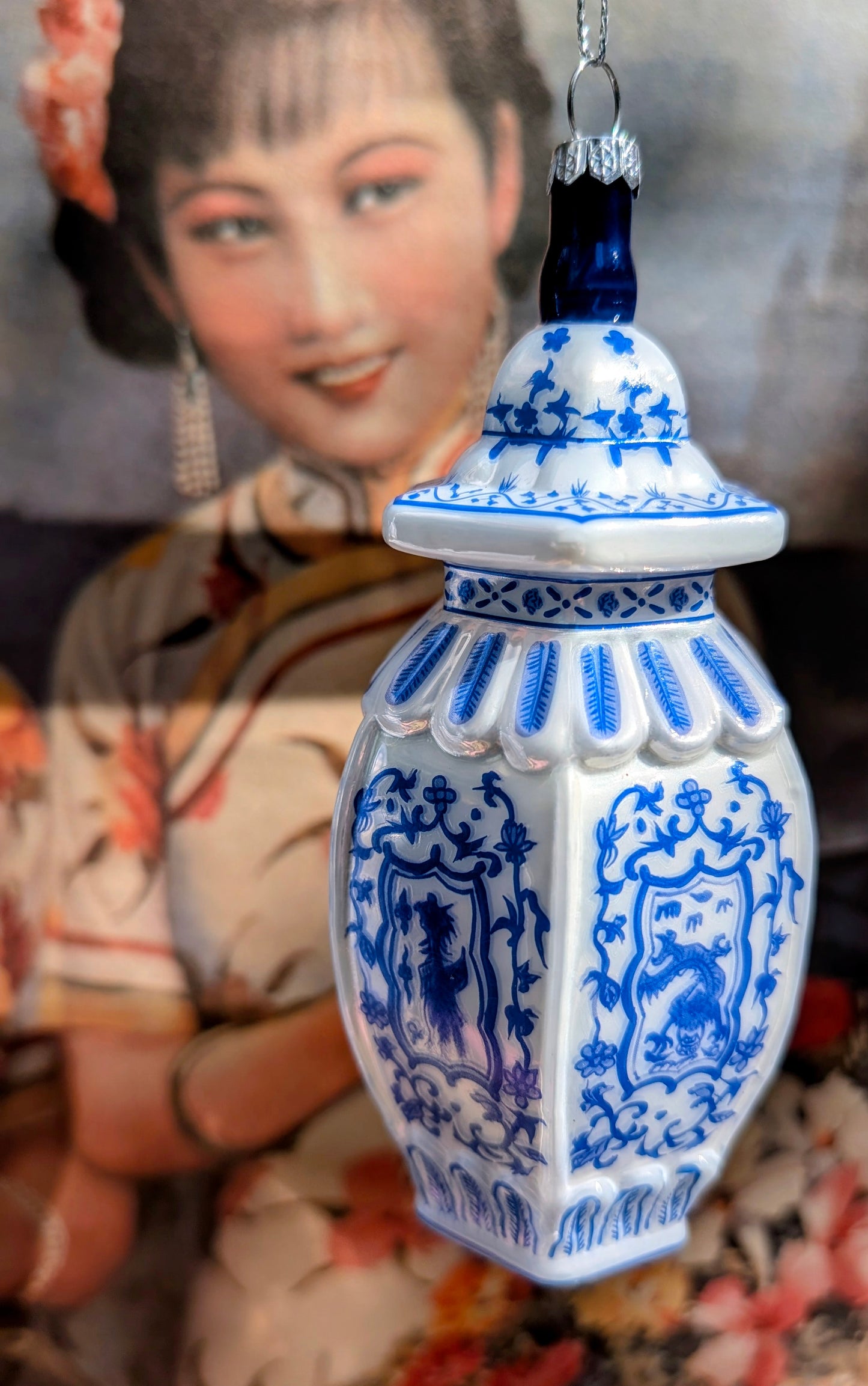 Blue ginger jar