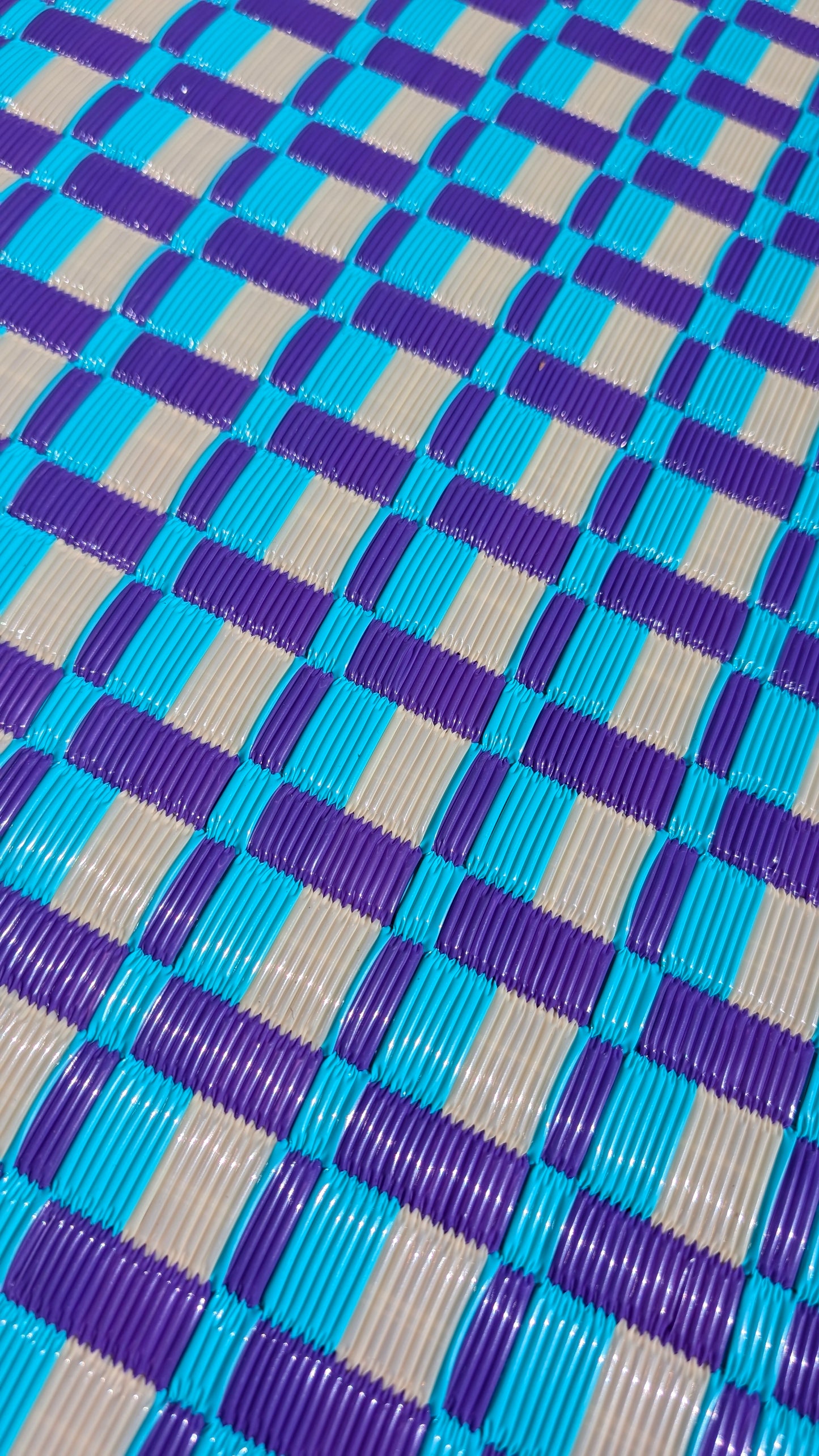 Senegalese recycled plastic mat - SMALL
