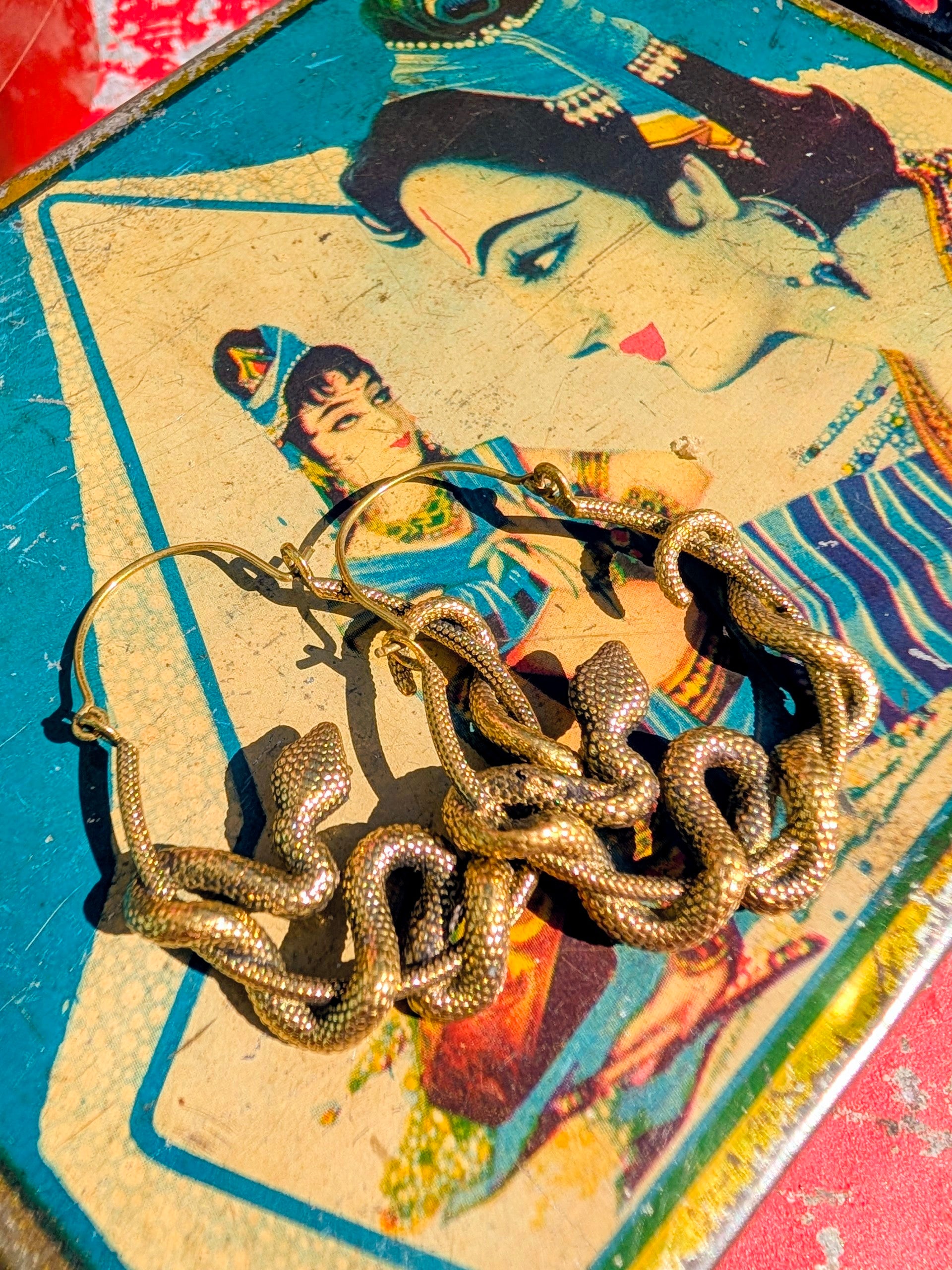 Brass snake collection