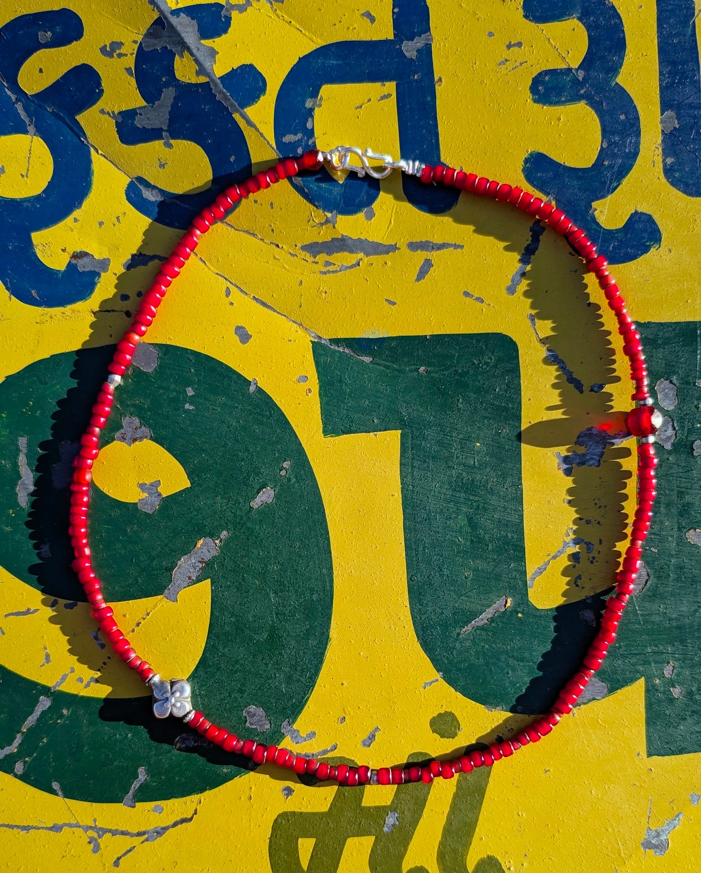 Tribal red trade beads